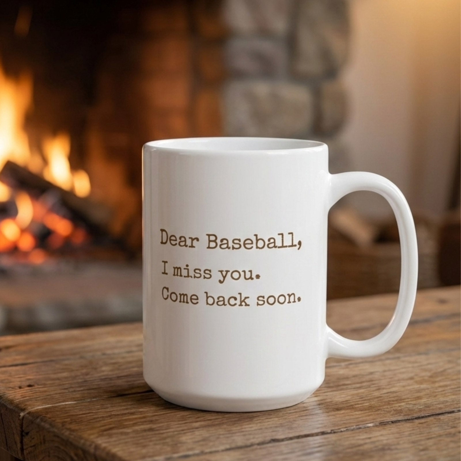 Offseason Baseball 15 oz Ceramic Mug