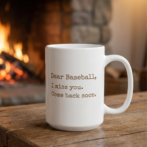 Offseason Baseball 15 oz Ceramic Mug