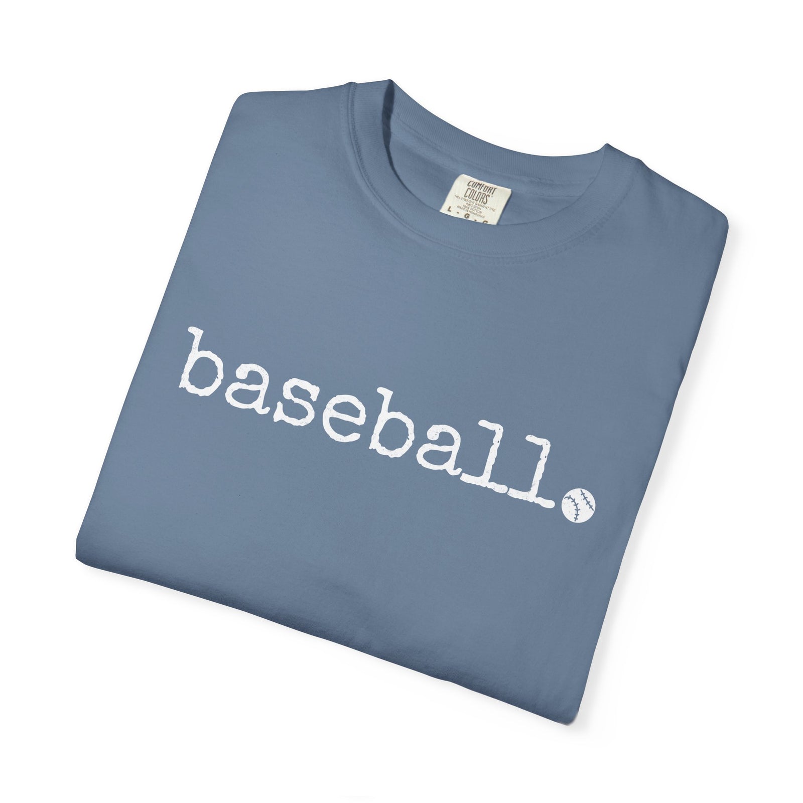 Baseball Typewriter Short Sleeve T Shirt - 5 Color Options