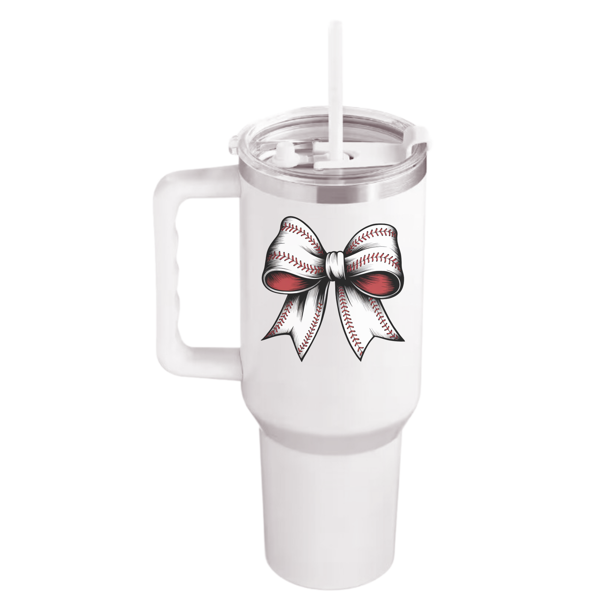 Baseball Bow 40  Oz Tumbler