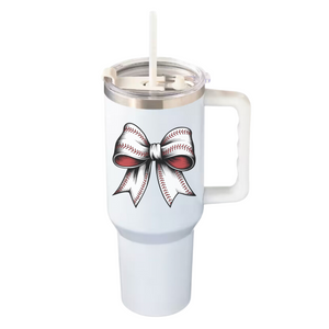 Baseball Bow 40  Oz Tumbler