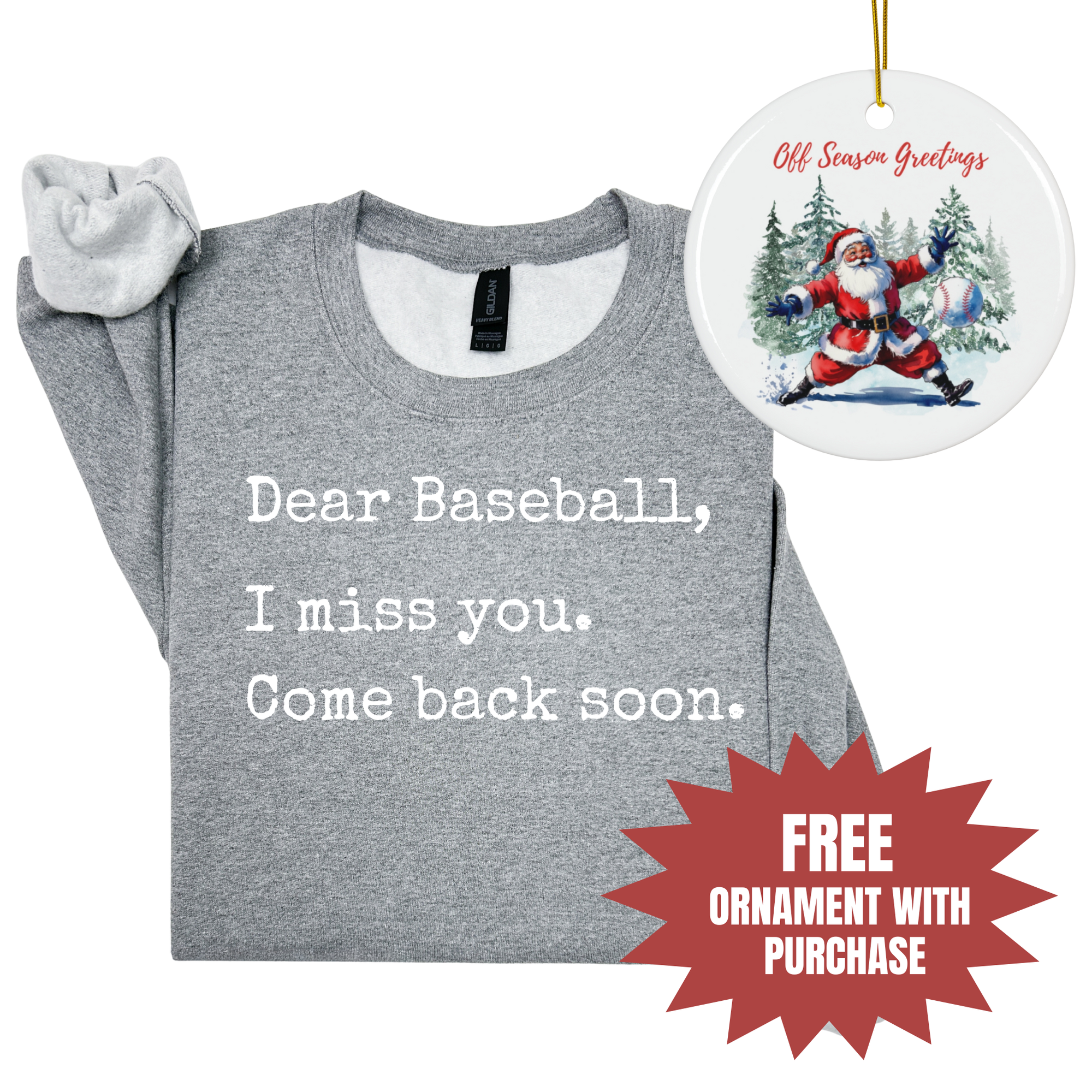 Dear Baseball Unisex Heavy Blend Crewneck Sweatshirt