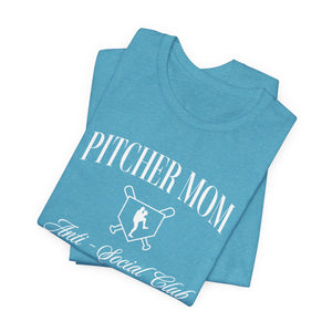 Pitcher Mom Anti-Social Club Bella Canvas Tee