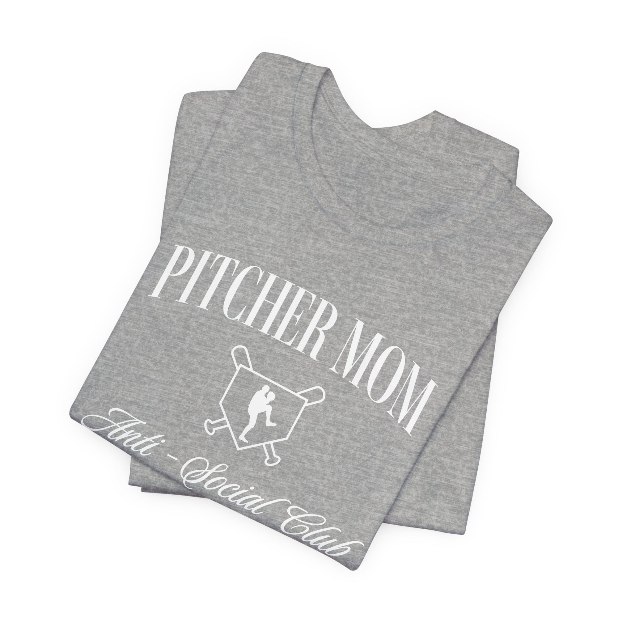 Pitcher Mom Anti-Social Club Bella Canvas Tee