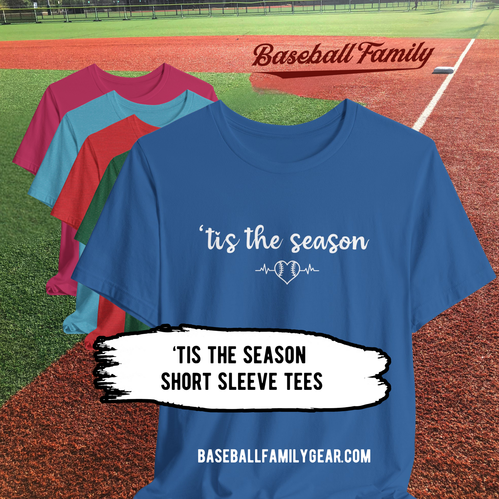 Tis the Season Baseball T Shirt